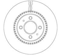1X Disque de frein TRW DF6904 pour KIA RIO III (UB) 1.2 2011-2017