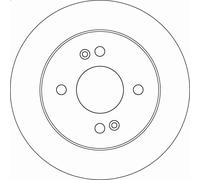 TRW Disque de frein DF6949 arrière, plein – 1 pièce