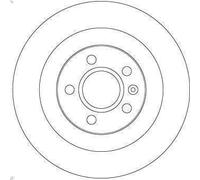 1X Disque de frein TRW DF6970 pour VOLVO XC40 (536) 2 2017-2021