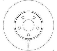 1X Disque de frein TRW DF6975 pour FORD FOCUS IV (HN) 2 2018-2025