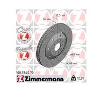 1x Disque de frein ZIMMERMANN 100.3340.70 convient pour AUDI