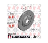 1x Disque de frein ZIMMERMANN 100.3348.70 convient pour VAG