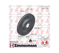 1x Disque de frein ZIMMERMANN 100.3356.55 convient pour PORSCHE VAG VW (SVW)
