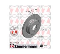1x Disque de frein ZIMMERMANN 150.1292.20 convient pour BMW