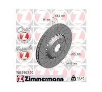 1x Disque de frein ZIMMERMANN 150.2907.70 convient pour BMW