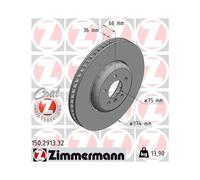 1x Disque de frein ZIMMERMANN 150.2913.32 convient pour BMW