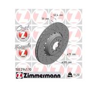 1x Disque de frein ZIMMERMANN 150.2941.70 convient pour BMW