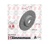 ZIMMERMANN 150.2959.20 Disque de frein