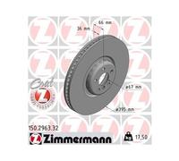 1x Disque de frein ZIMMERMANN 150.2963.32 convient pour BMW