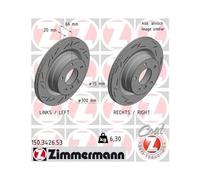 Otto Zimmermann GmbH Disque de frein 150.3426.53 ventilé de l'intérieur 2x pour BMW 3 1