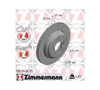 ZIMMERMANN 150.3456.75 Disque de frein