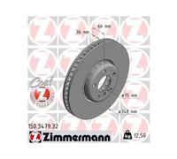 1x Disque de frein ZIMMERMANN 150.3479.32 convient pour BMW