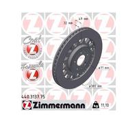 1x Disque de frein ZIMMERMANN 440.3137.75 convient pour PEUGEOT