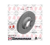 1x Disque de frein ZIMMERMANN 460.1577.20 convient pour PORSCHE