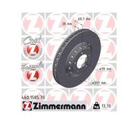 1x Disque de frein ZIMMERMANN 460.1585.70 convient pour PORSCHE