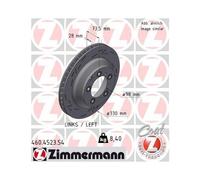 1x Disque de frein ZIMMERMANN 460.4523.54 convient pour PORSCHE