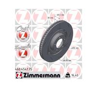 1x Disque de frein ZIMMERMANN 460.4541.75 convient pour PORSCHE