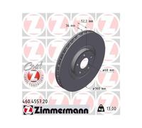 1x Disque de frein ZIMMERMANN 460.4557.20 convient pour PORSCHE