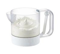 1x Egg Stir Cup - Semi-Automatic Hand Press Eggs Beater Cup, Automatic Egg Mixing Cups | Food Mixer Container With Scale | For Kitchen, Restaurant, Home, Gatherings, Dining Room & Cafe Accessories