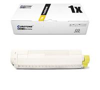 1x Eurotone Toner pour OKI MC 853 873 Wie 45862837 Jaune Cartouche Cartouche Cartouche