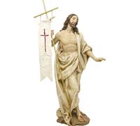 1x FADEDA Jésus Résurrection / hauteur:30 cm / peint à la main / figurines de crèche détaillées - Noël Table Décoration Accessoires de crèche
