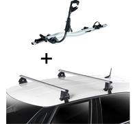 1x Fast Rider Alu porte-vélos + barres de toit VDP EVO ALU compatible avec Ford Escort 4 portes 1990-1999