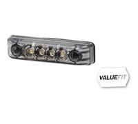 HELLA VALUEFIT Feu de position - LED - 12V - Montage encastré/Raccord fileté - Couleur du voyant: limpide - avant - Quantité: 1 - 2PG 357 010-021, Jaune,Noir