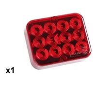 1x Feux Arriere Rouge 12 LED 12V Anti-brouillard 2.4W E11 Camion Caravane Auto