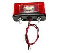 1x Feux-Eclairage de plaque d'immatriculation LED rouges-pour 12-24V voiture, camion, remorque