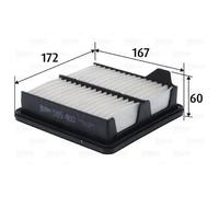 1x Filtre à air VALEO 585460 convient pour HONDA