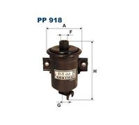 1x Filtre à carburant FILTRON PP 918 convient pour TOYOTA GENERAL MOTORS