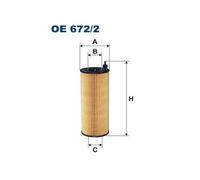 1x Filtre à huile FILTRON OE 672/2 convient pour BMW