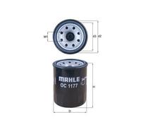 1x Filtre à huile MAHLE OC 1177 convient pour SUBARU TOYOTA