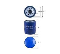 1x Filtre à huile MAHLE OC 1268/8 convient pour OPEL VAUXHALL CHEVROLET