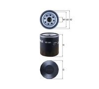 1x Filtre à huile MAHLE OC 1291 convient pour AUDI SEAT SKODA VW CUPRA
