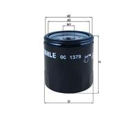 1x Filtre à huile MAHLE OC 1379 convient pour HARLEY-DAVIDSON