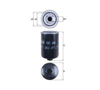 1x Filtre à huile MAHLE OC 26 convient pour AUDI BMW DAF FENWICK FIAT FORD VW
