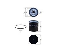 1x Filtre à huile MAHLE OC 91D convient pour BMW