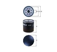 1x Filtre à huile MAHLE OC 978 convient pour MERCEDES-BENZ NISSAN RENAULT