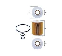 1x Filtre à huile MAHLE OX 163/4D convient pour GMC HONDA ISUZU OPEL VAUXHALL