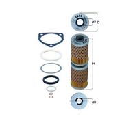 1x Filtre à huile MAHLE OX 36D convient pour BMW