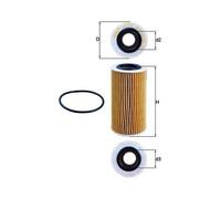 1x Filtre à huile MAHLE OX 370D convient pour FORD VOLVO