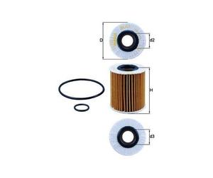 1x Filtre à huile MAHLE OX 413D1 convient pour TOYOTA LEXUS
