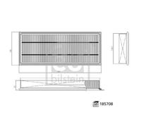1x Filtre, air de l'habitacle FEBI BILSTEIN 185708 convient pour