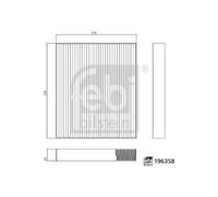 FEBI BILSTEIN 196358 Filtre d'habitacle