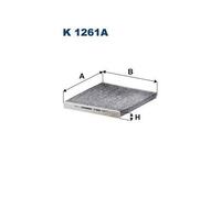 1x Filtre, air de l'habitacle FILTRON K 1261A convient pour CITROËN FIAT