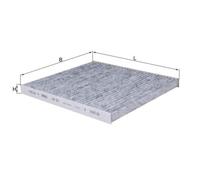 1x Filtre, air de l'habitacle MAHLE LAK 301 convient pour HYUNDAI KIA