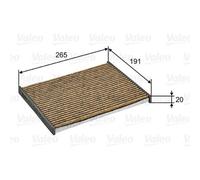 1x Filtre, air de l'habitacle VALEO 701028 convient pour NISSAN