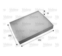 1x Filtre, air de l'habitacle VALEO 715697 convient pour HYUNDAI