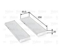 Filtre, air intérieur VALEO ESSENTIAL